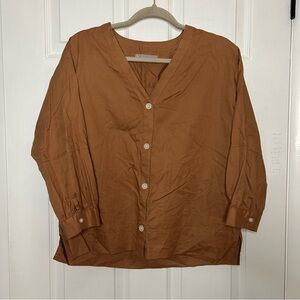 Everlane The Silky Cotton Lantern Top